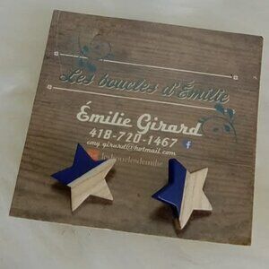 New Émilie Girard Wooden Star earrings - Les boucles d'Émilie